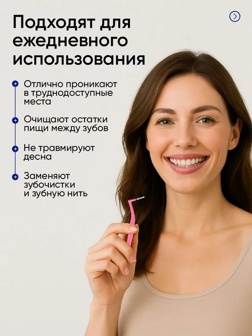 Межзубные ершики Г-образные 0.6 мм, 20 шт, 0.6 мм, фото 2