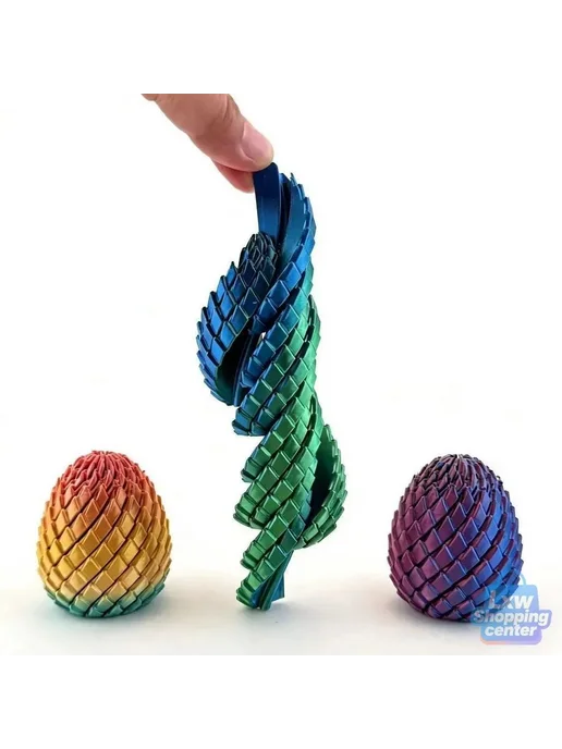 Антистресс-игрушка Драконье яйцо, 3D-печать, трансформер, вариант, фото 7