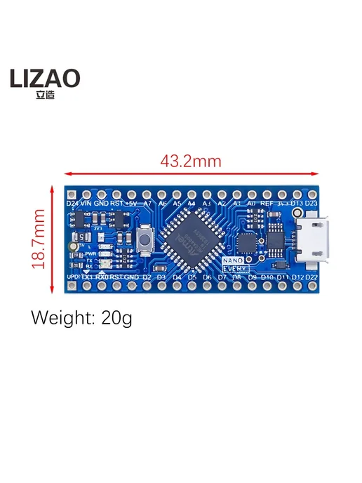 Нет бренда Контроллер LIZAO ATmega4808 Thinary Nano с модулем программа, вариант, фото 4