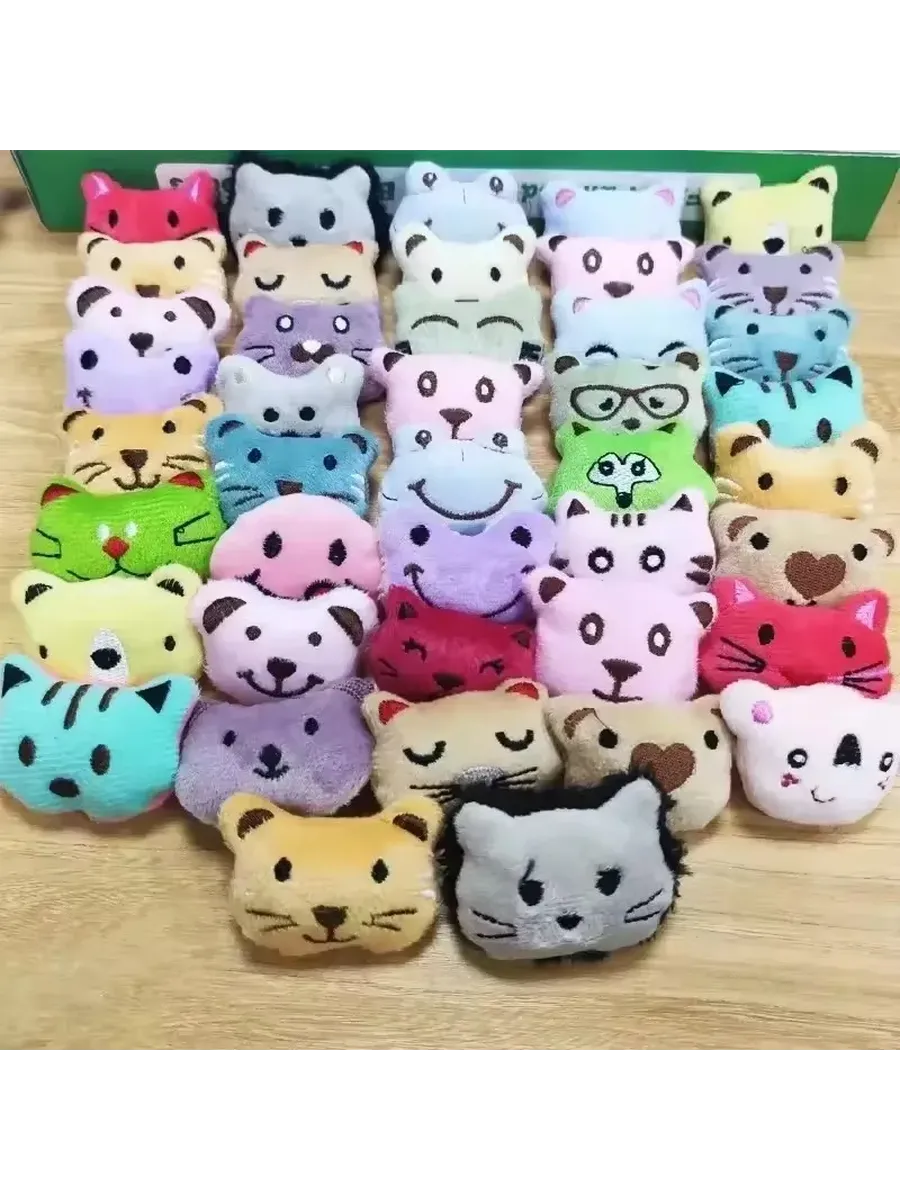 Мини-игрушки хлопковые, 20шт, цвет