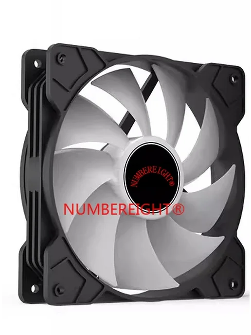 NUMBEREIGHT Корпусной вентилятор FROSTWIND QF120 BLACK FAN, черный