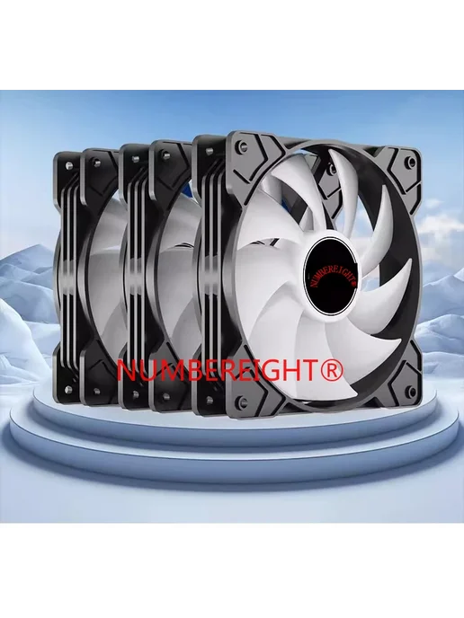 NUMBEREIGHT Корпусной вентилятор FROSTWIND 5 BLACK FANS, черный, фото 4