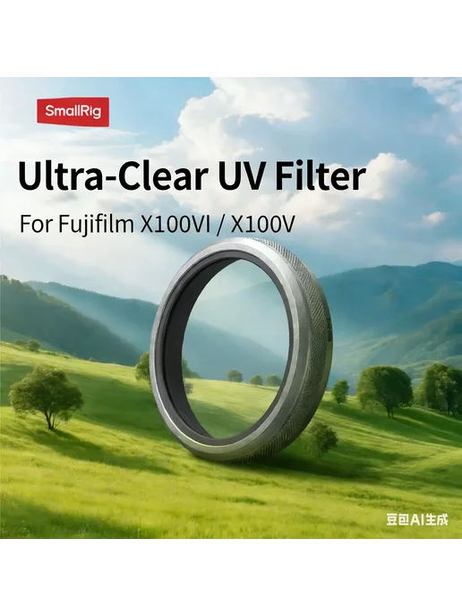 JYYXF SmallRig УФ-фильтр sliver для Fujifilm X100VI X100V, черный, фото 2