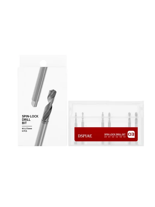 DSPIAE Сверла Spin-Lock 2.0-3.1mm, 4 шт, 4 шт