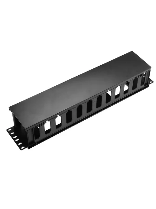 ALLSTRONG IW-PP-CM-12-P-2U черный пластиковый кабельный орга, черный, фото 4