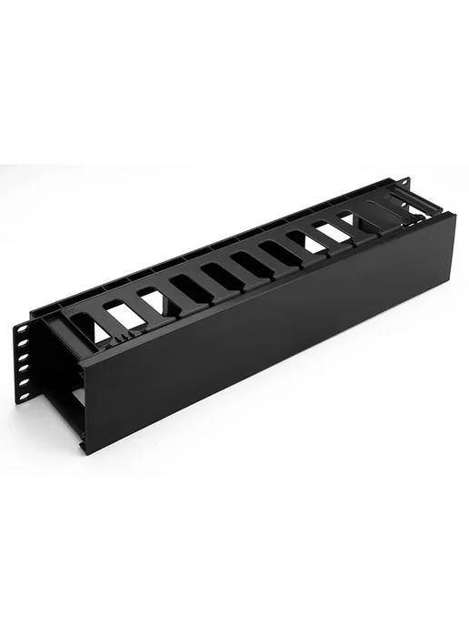 ALLSTRONG IW-PP-CM-12-P-2U черный пластиковый кабельный орга, черный, фото 6