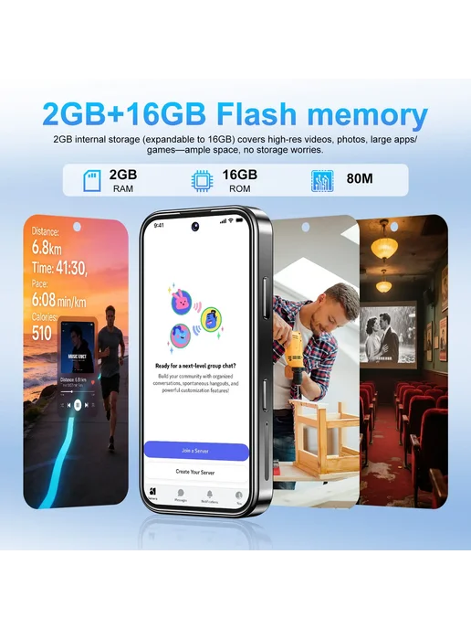 Смартфон iVMi Xs26 Mini 2/16 ГБ, оранжевый, фото 3