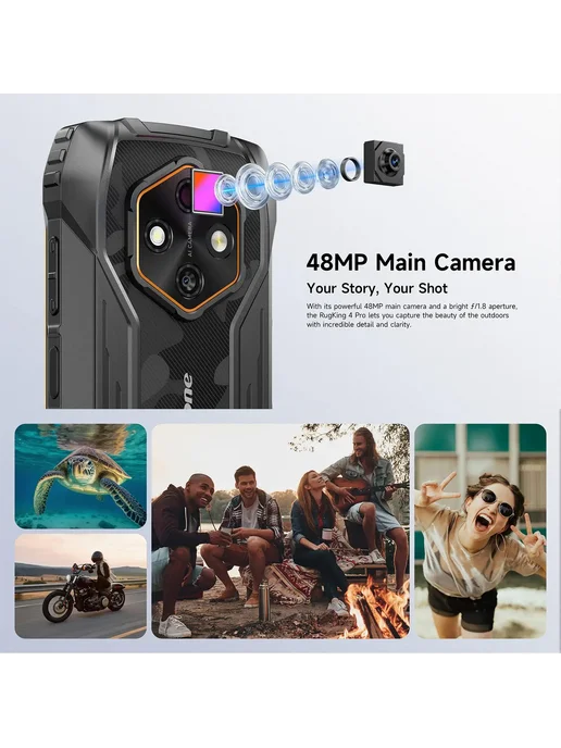 Смартфон Ulefone Rugking 4 Pro 8/256 ГБ, черный, фото 4