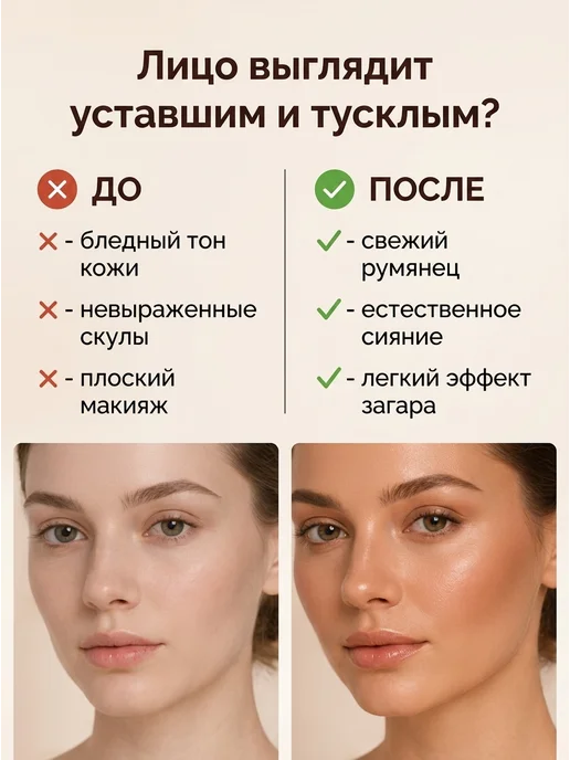 GABRINI Румяна шарики бронзер для лица, вариант, фото 2