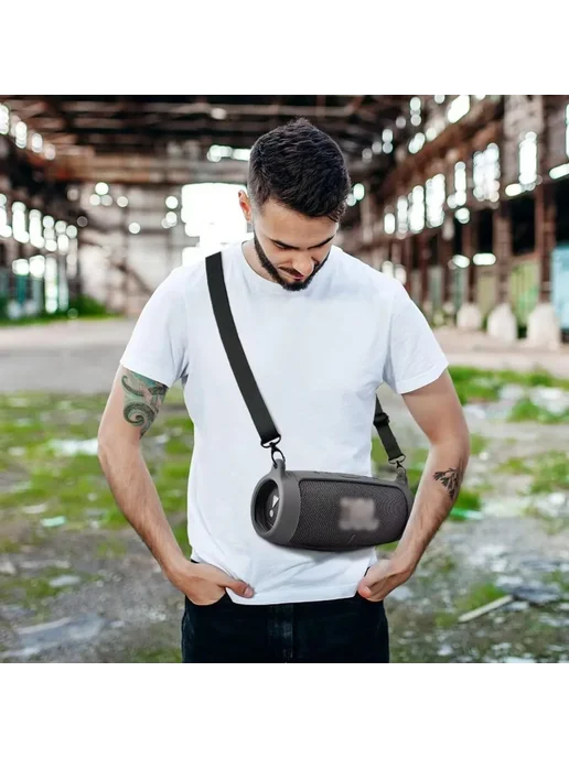 Силиконовый чехол для JBL Charge 5 Black, черный, фото 3