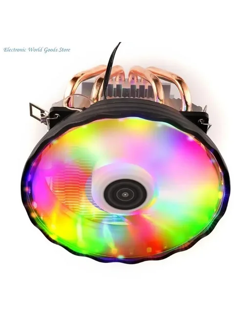 Нет бренда A3PD процессорный кулер 2 4 тепловых трубок RGB 2 copper pip, вариант, фото 4