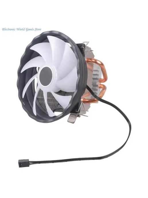 Нет бренда A3PD процессорный кулер 2 4 тепловых трубок RGB 2 copper pip, вариант, фото 7