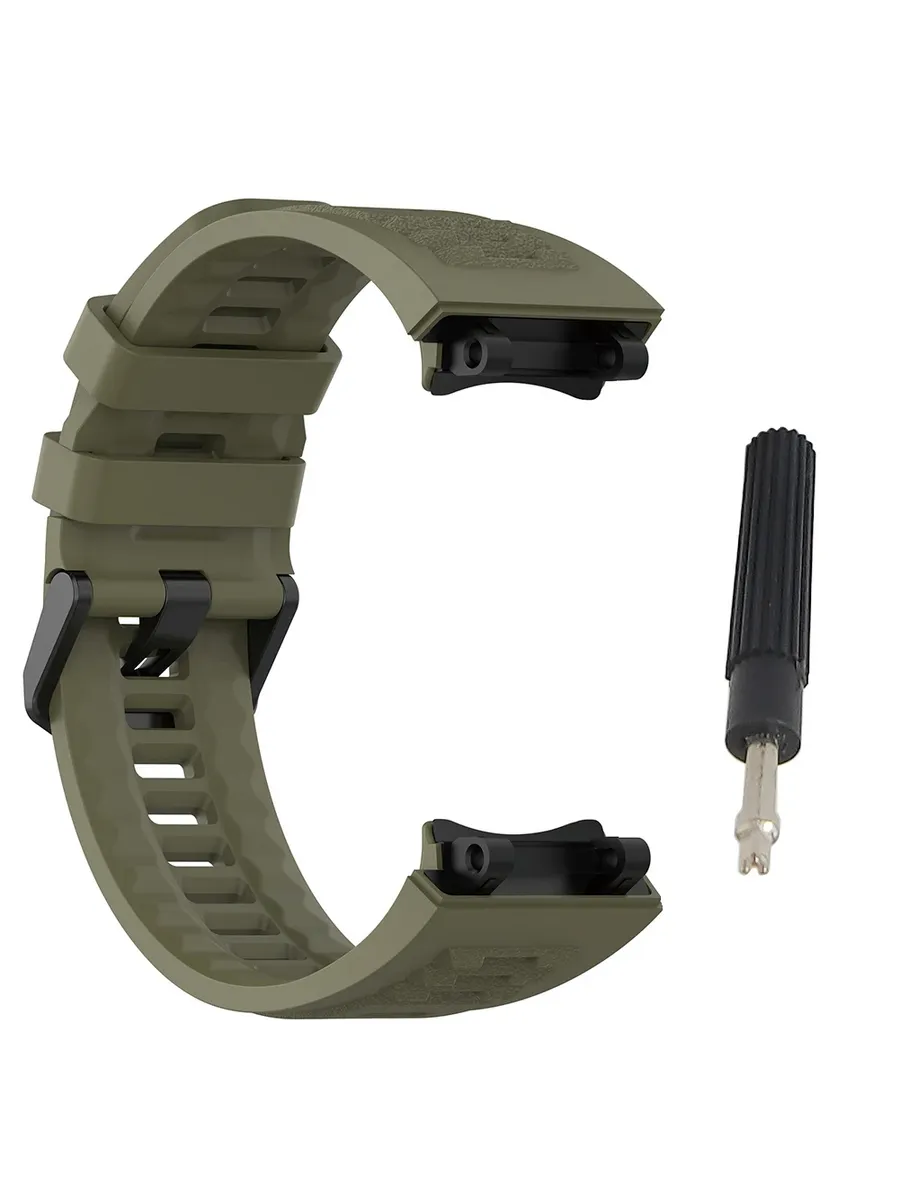 Зеленый силиконовый ремешок для Amazfit T-Rex 2