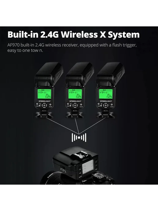 AMBITFUL AF970 Вспышка Speedlight Speedlite Универсальная дл, в упаковке 1 кг, фото 3
