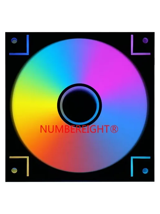 NUMBEREIGHT Вентилятор для ноутбука, Цвет KT123BF B reverse, вариант