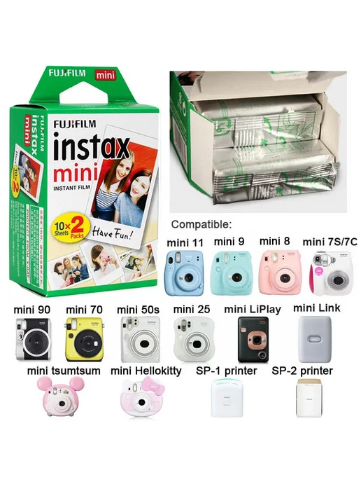 FUJIFILM Instax Mini пленка белая 10-100 листов, белый, фото 3