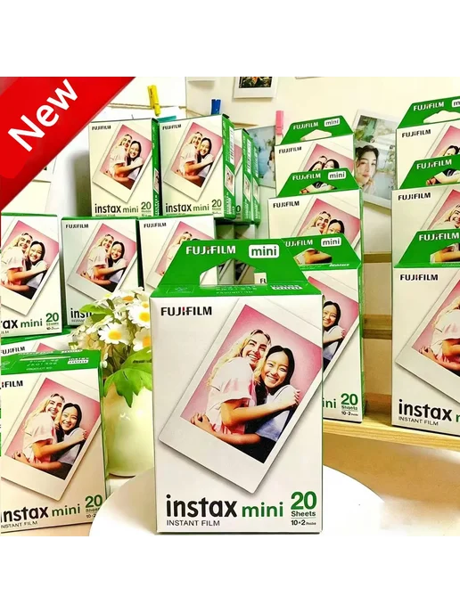 FUJIFILM Instax Mini пленка белая 10-100 листов 30 Sheets, белый, фото 2