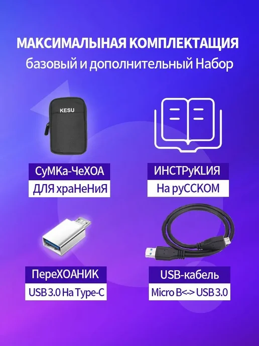 KESU Factory Внешний жесткий диск HDD 500 ГБ, 500 ГБ, фото 2