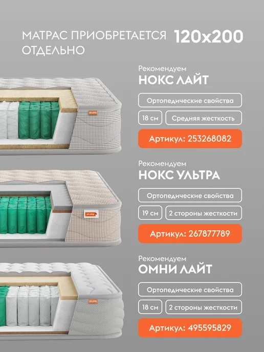 Правила мебели Односпальная кровать-тахта Нел 120х200 см, Серый, 120x200 см, фото 7
