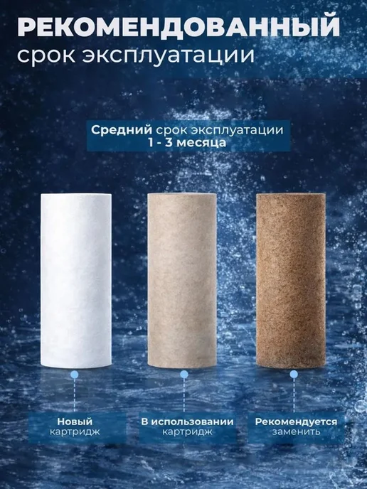 Фильтр для душа с 5 картриджами, 1.5 года, вариант, фото 3