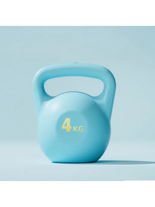 Водяная гиря Kettlebell для тренировок, антискользящая (синя, синий, фото 2