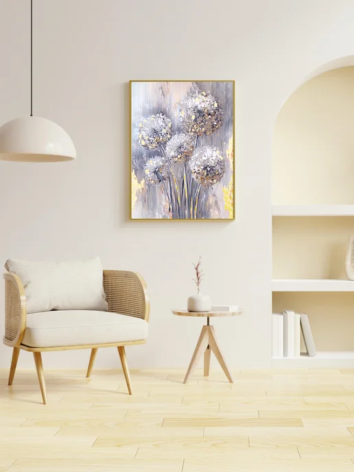 ARTYARD Картина по номерам на холсте 40х50 - Солнце и Луна, золотой, фото 4