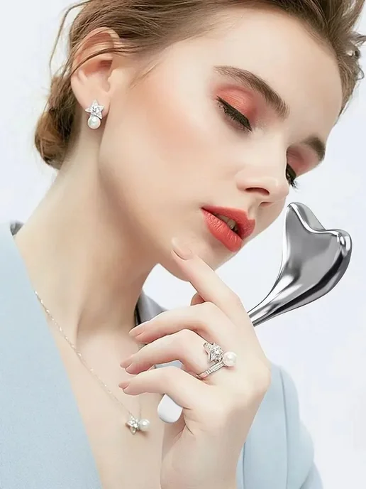 ShopBenefit Охлаждающий массажер для лица и шеи, белый, фото 2