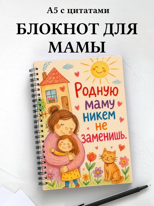 Блокнот для мамы с мотивирующими цитатами