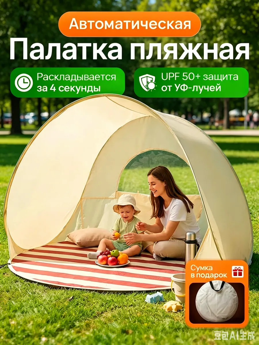 Палатка-тент летняя для пляжа