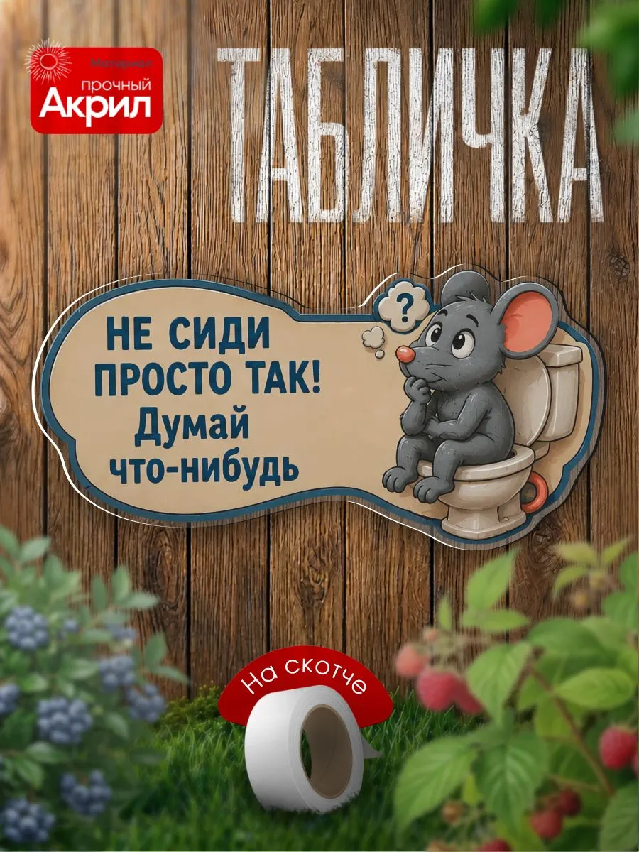 Табличка декор Не сиди просто так! Дамай что-нибдь
