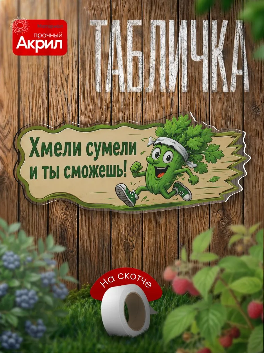 Табличка декор Хмели сумели..