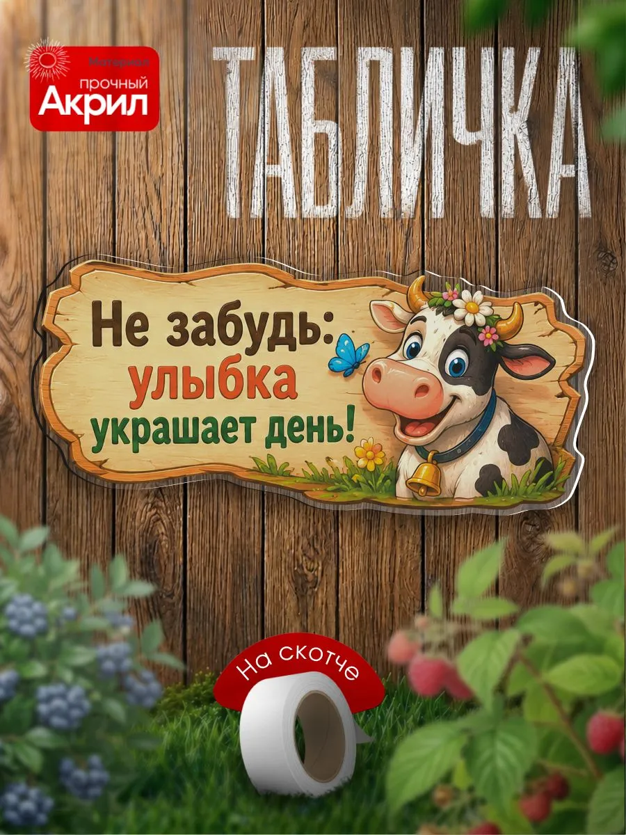 Табличка декор Улыбка украшает день!