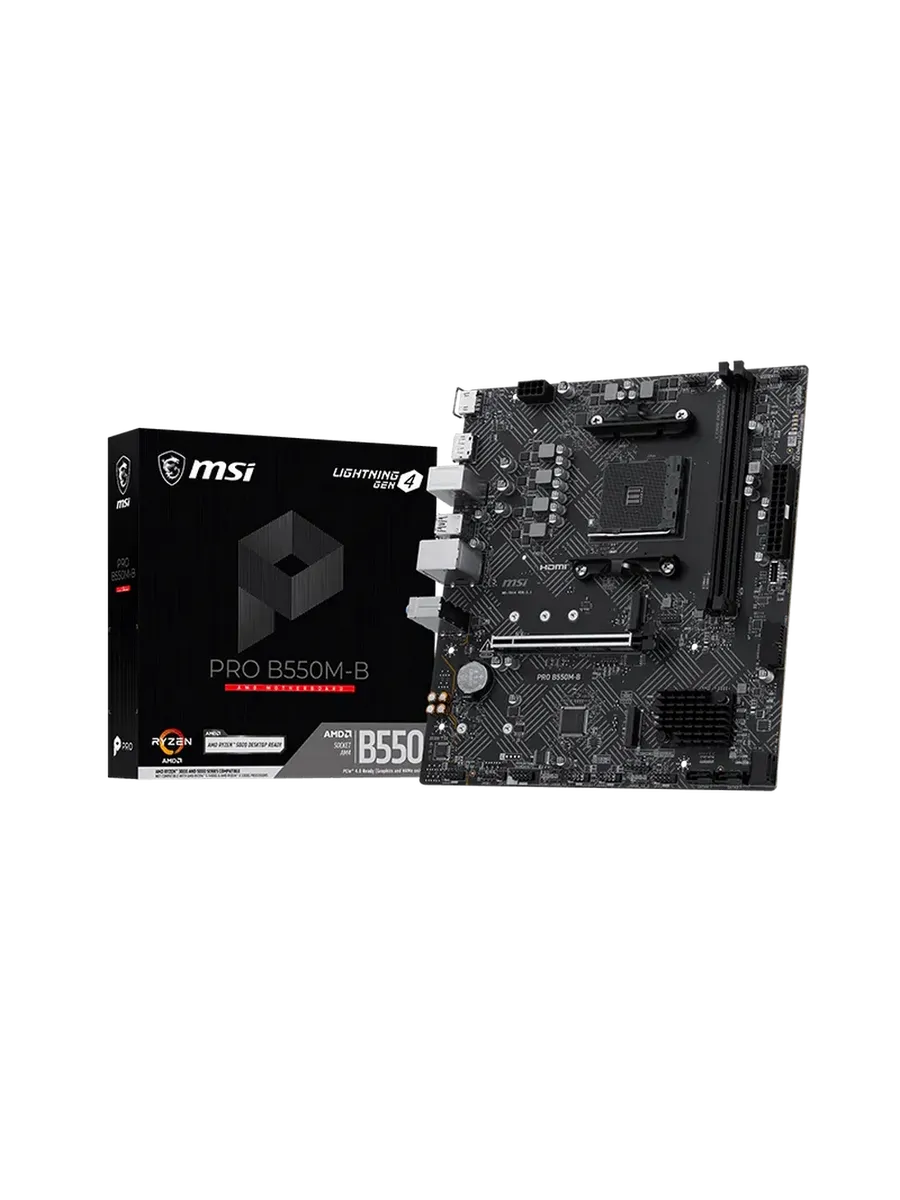 Материнская плата PRO B550M-B AM4 AMD B550 mATX RTL MSI 1083885019 купить за 7 459 ₽ в интернет‑магазине Wildberries