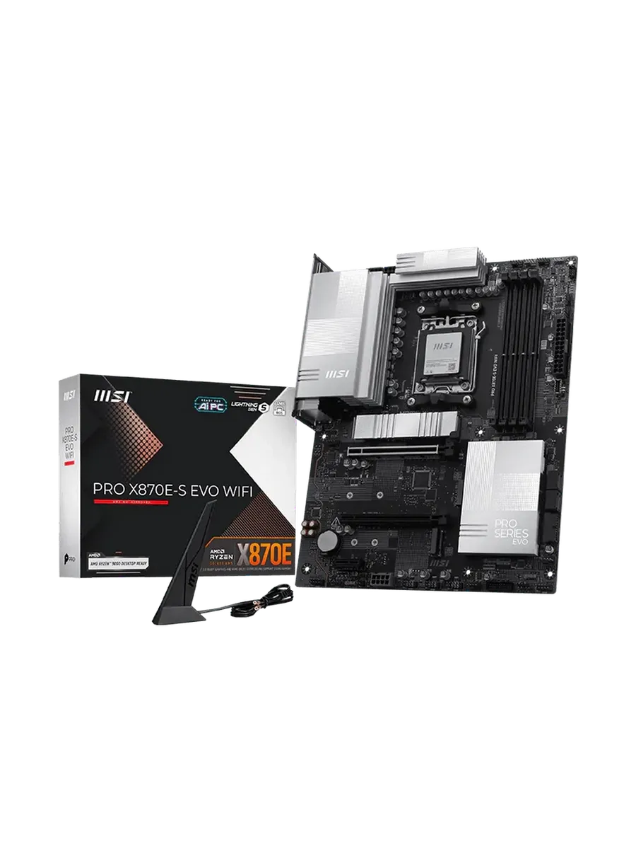 MSI Материнская плата PRO X870E-S EVO WIFI AM5 AMD X870E ATX RTL