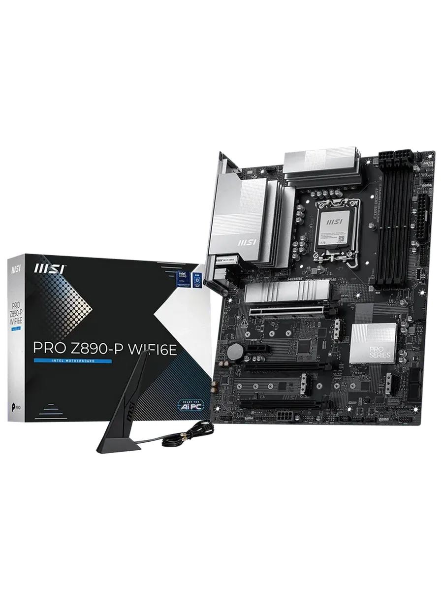 Материнская плата PRO Z890-P WIFI6E LGA1851 Intel Z890 ATX R MSI 1083885100 купить за 21 644 ₽ в интернет‑магазине Wildberries