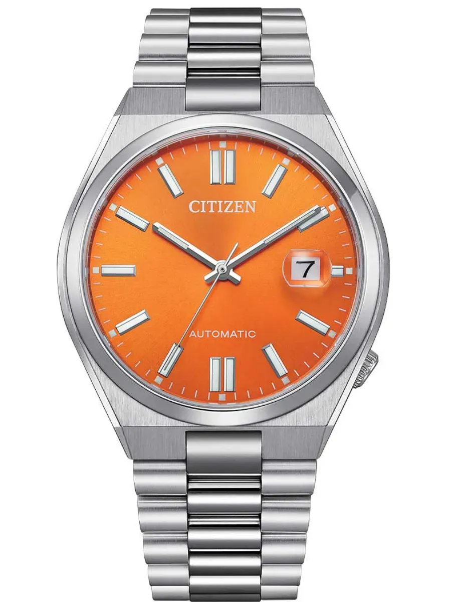 Наручные часы CITIZEN NJ0151-88Z, серебряный, оранжевый
