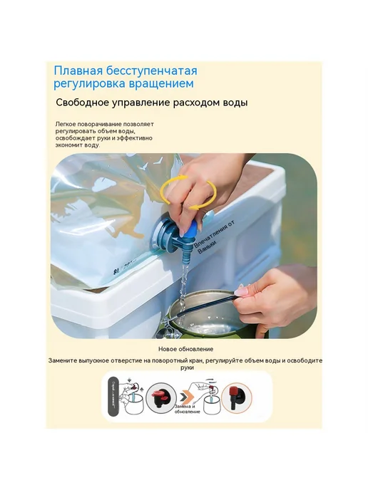 Складной водяной мешок большой ёмкости для кемпинга, вариант, фото 5