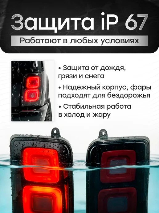Fame Way Задние фонари Нива в стиле Range Rover, вариант, фото 4