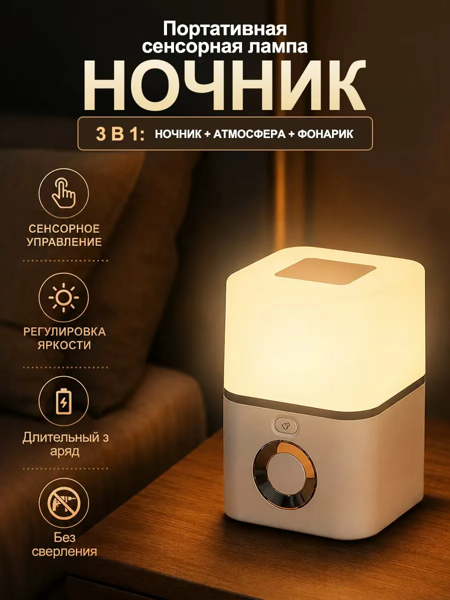 Подвесной ночник с датчиком движения — для дома и кемпинга