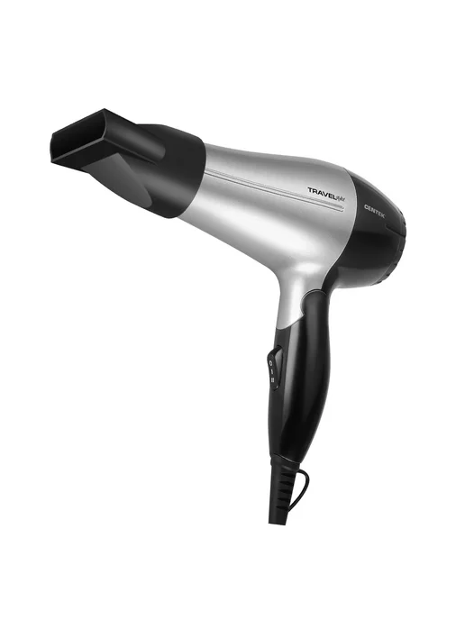 Фен Centek CT-2258  850Вт, складная ручка, 2 режима мощности, 2 режима температуры, черный, фото 2