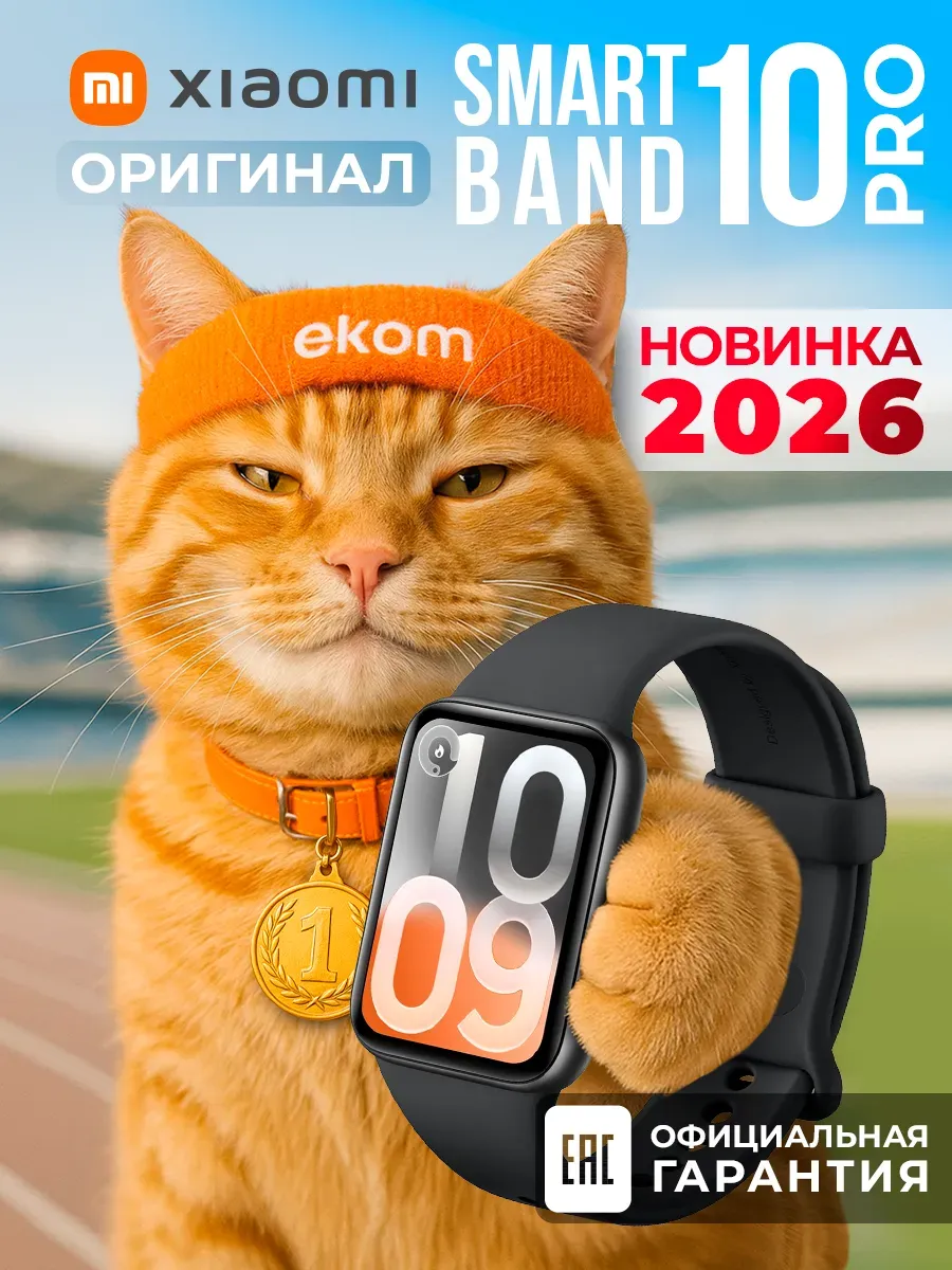 Xiaomi Фитнес-трекер Smart Band 10 Pro RU Midnight Black