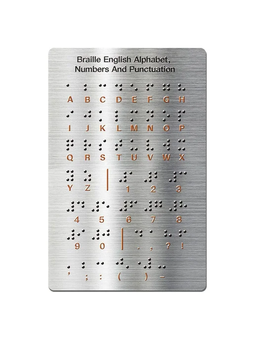 Брайлевская доска для обучения буквам и цифрам, вариант, фото 4