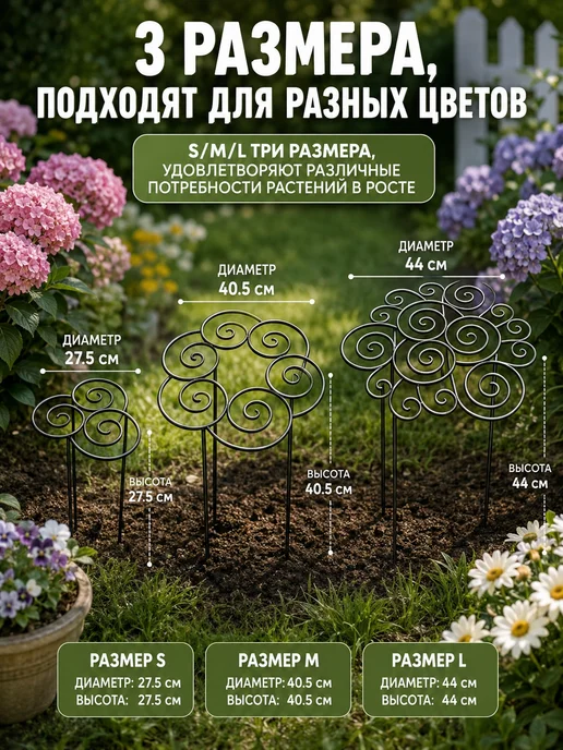 Держатель для растений в сад, в упаковке 600 г, фото 6