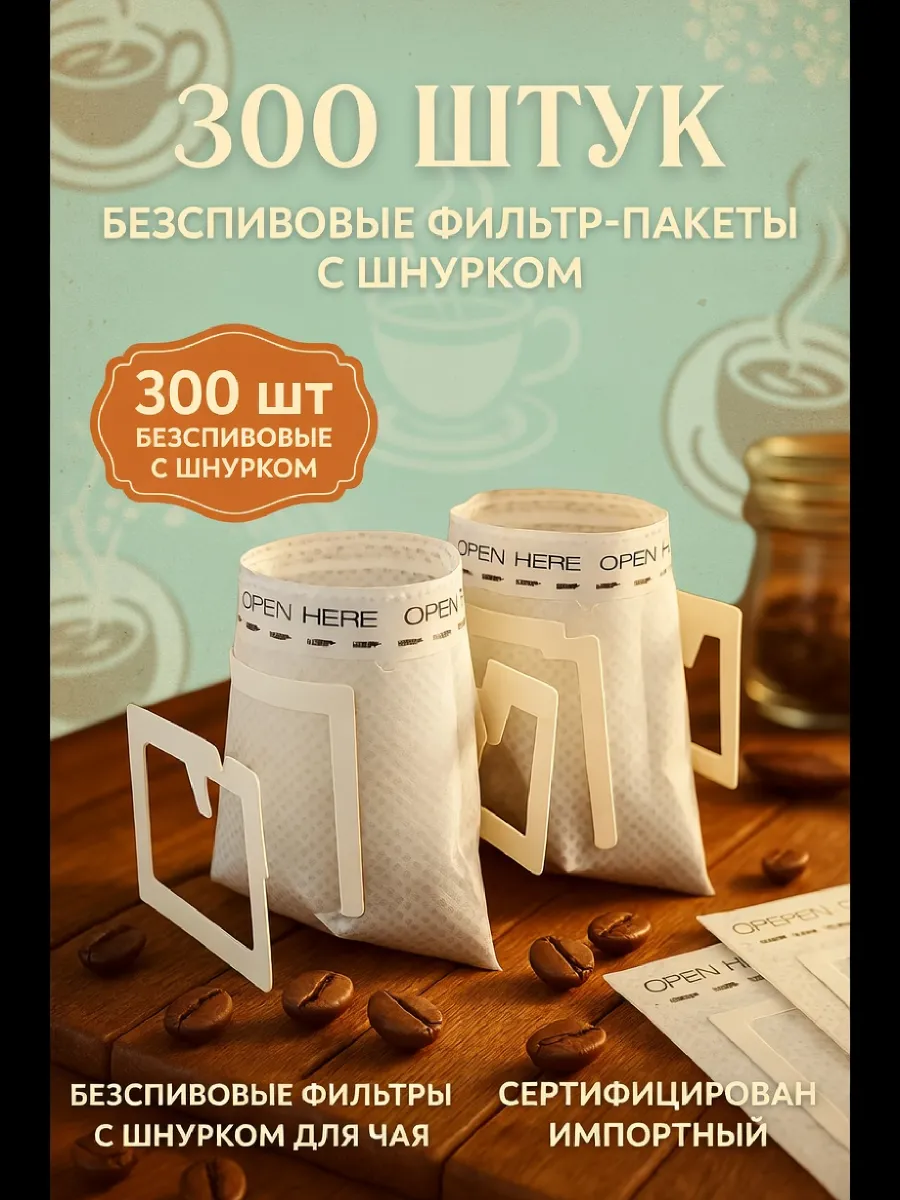 Дрип пакеты для кофе пустые