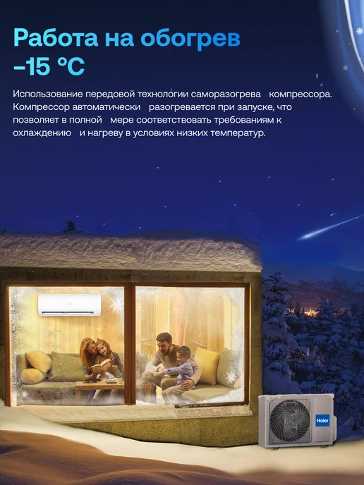Haier Сплит система инверторная 9 Quantum DC, 25 м2 wifi Алиса, вариант, фото 3