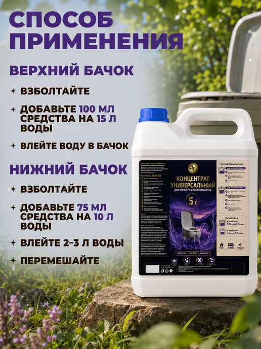 GT Концентрат универсальный для биотуалета 2 л, 5 л, фото 7