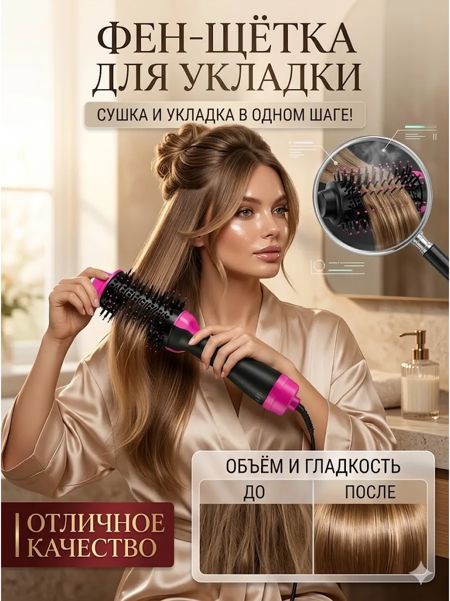 Фен расческа для волос