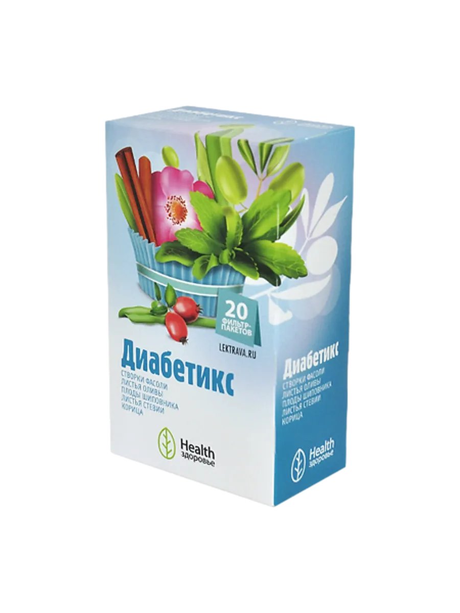 Чай Диабетикс ф/п 2г №20 Здоровье
