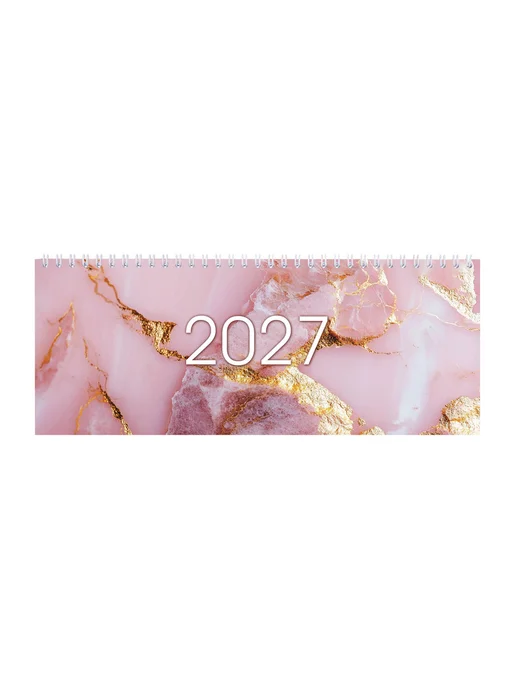 STAFF Еженедельник датированный 2027, планинг планер настольный, розовый, фото 3