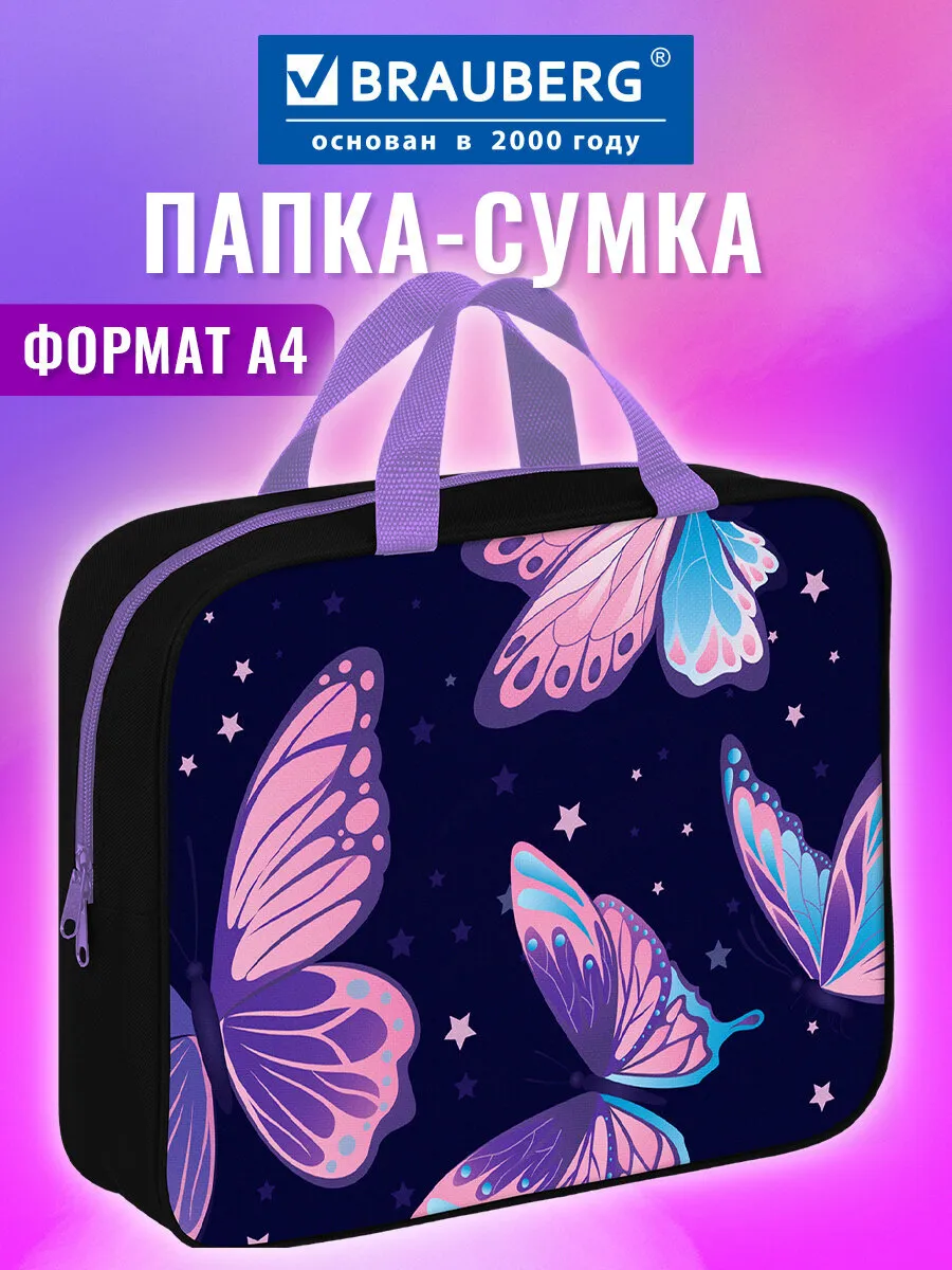 Папка сумка для тетрадей, труда, рисования и изо А4 в школу